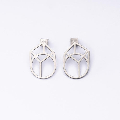Imperfect Link Earrings S / Silver