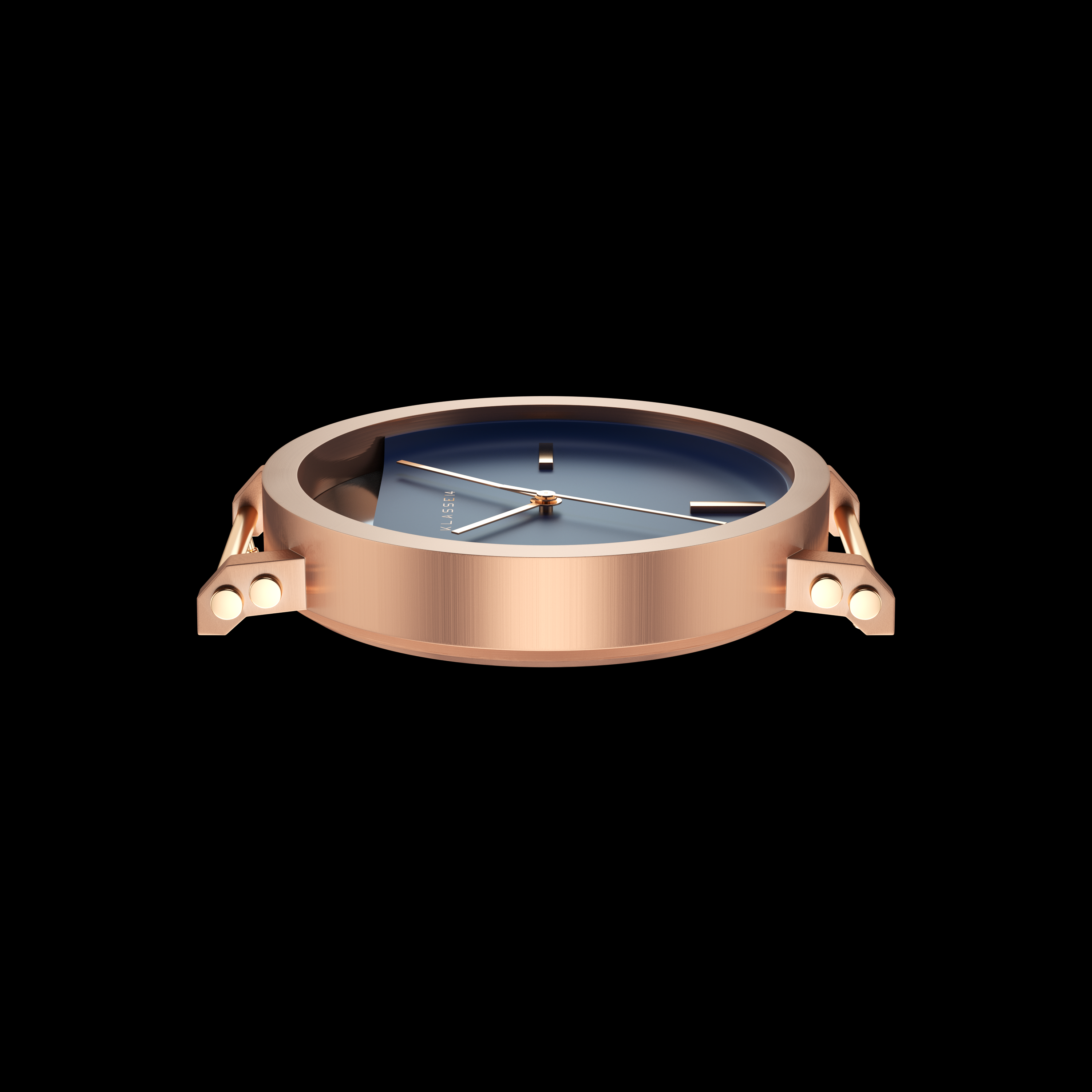 Imperfect Angle Rose Gold Blue / Personalization