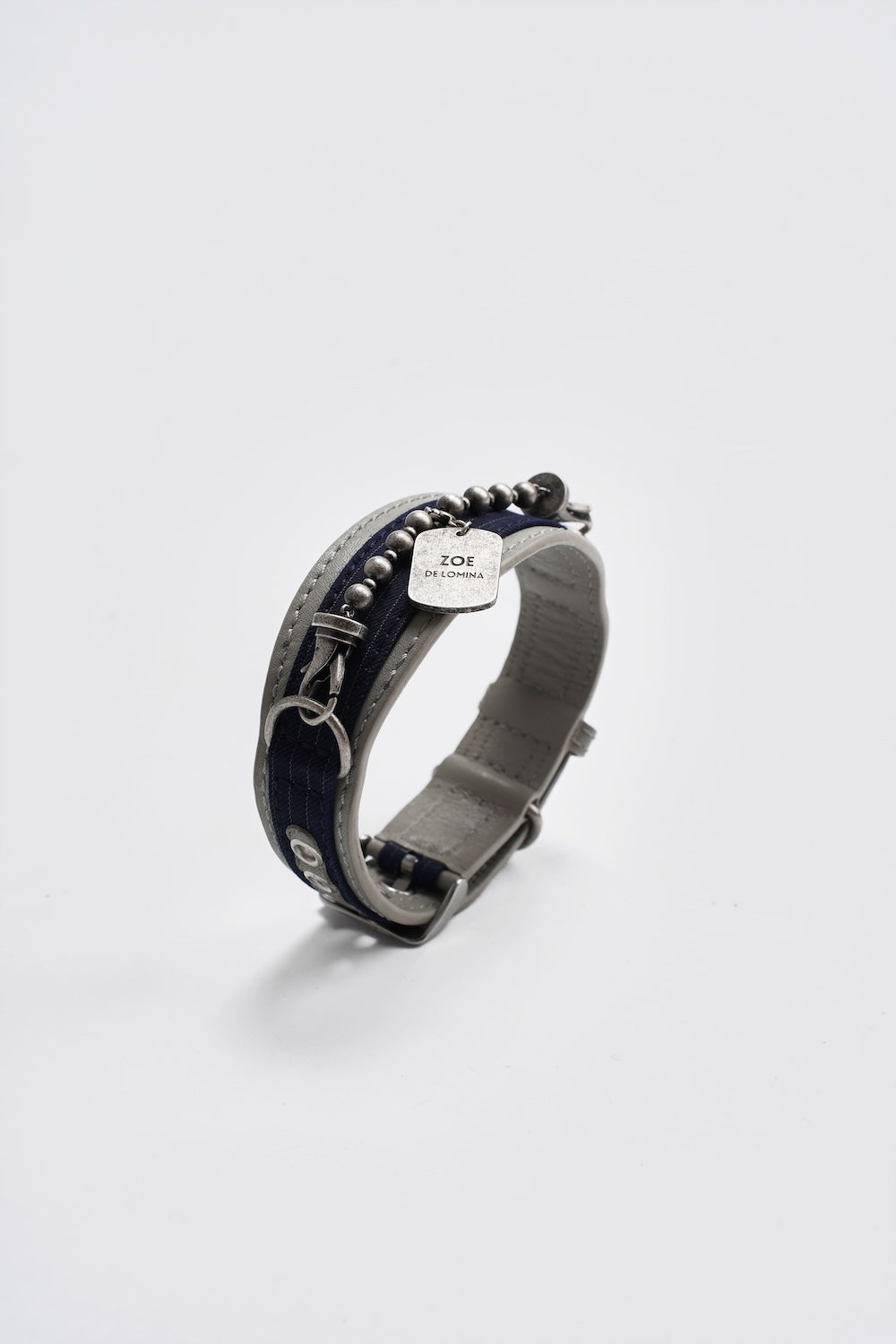 Kingsman Pinstripe Leather Collar