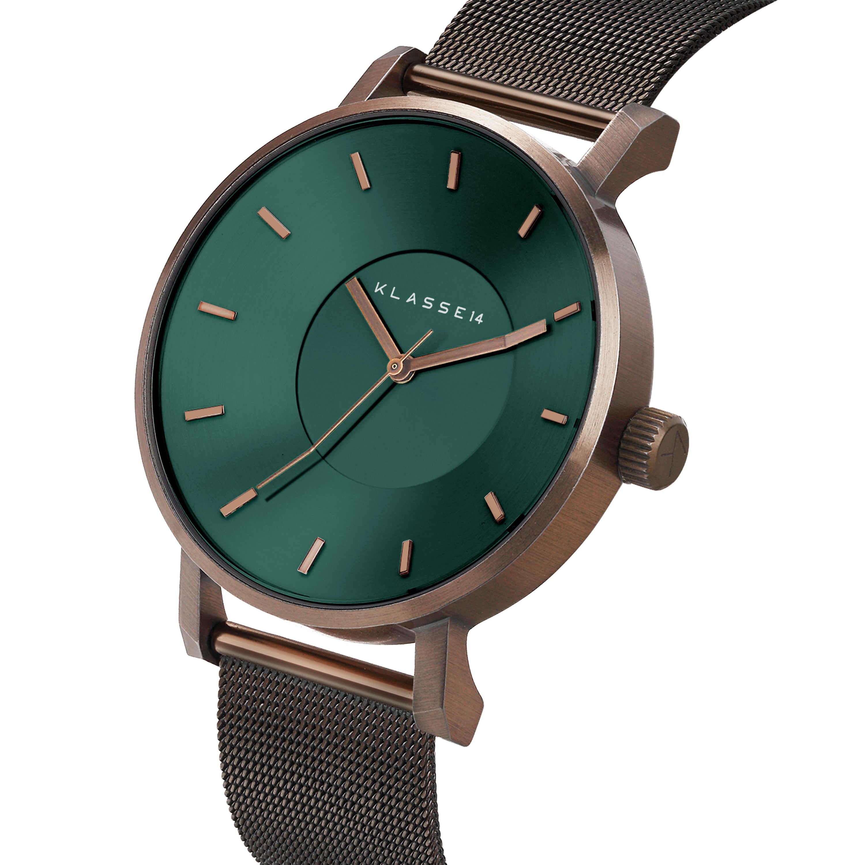 時計 Volare Vintage Gold Green Mesh 42mm Volare Vintage Gold Green Mesh 42mm – KLASSE14