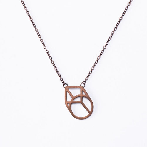 Imperfect Link Necklace / Brown